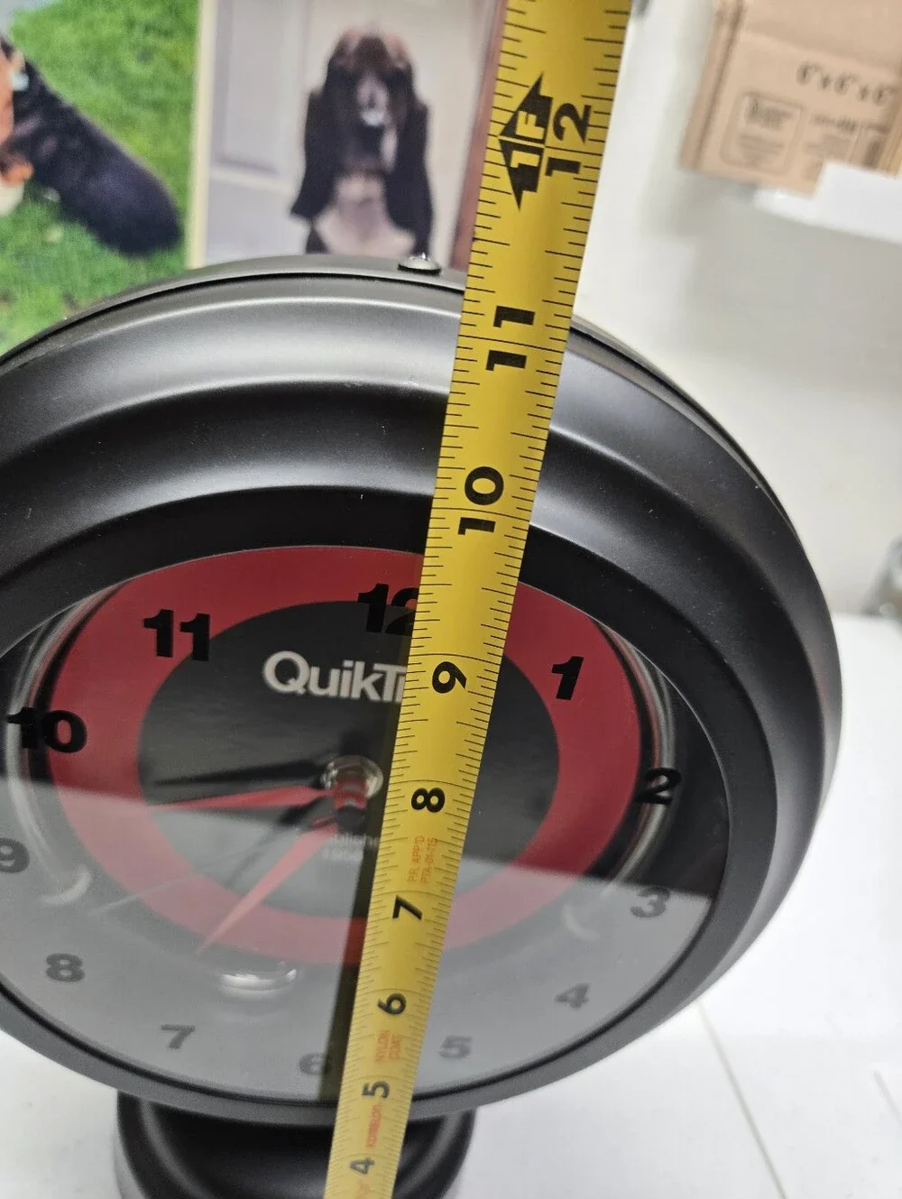 QuikTrip QT Gas Pump Globe Style Neon Clock/Lamp Excellent Condition. See Pics.